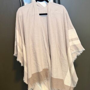 Old Navy Tan and Cream Poncho